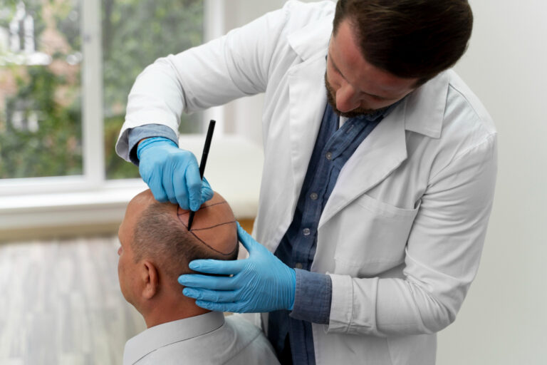 hair transplant man